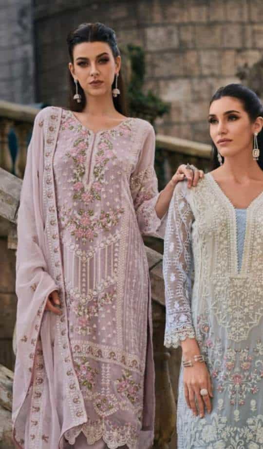 designer organza suit