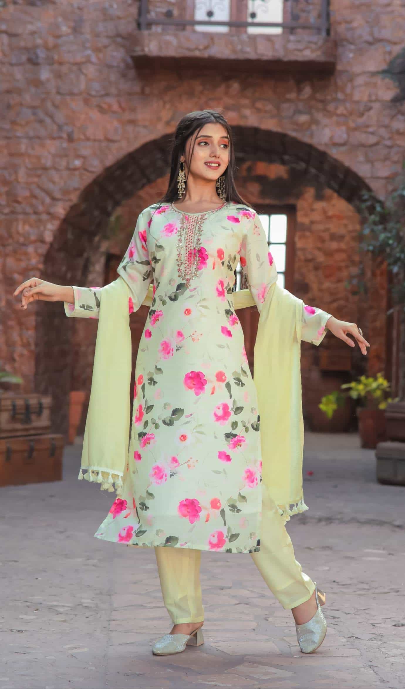 Pure Muslin Suit Set