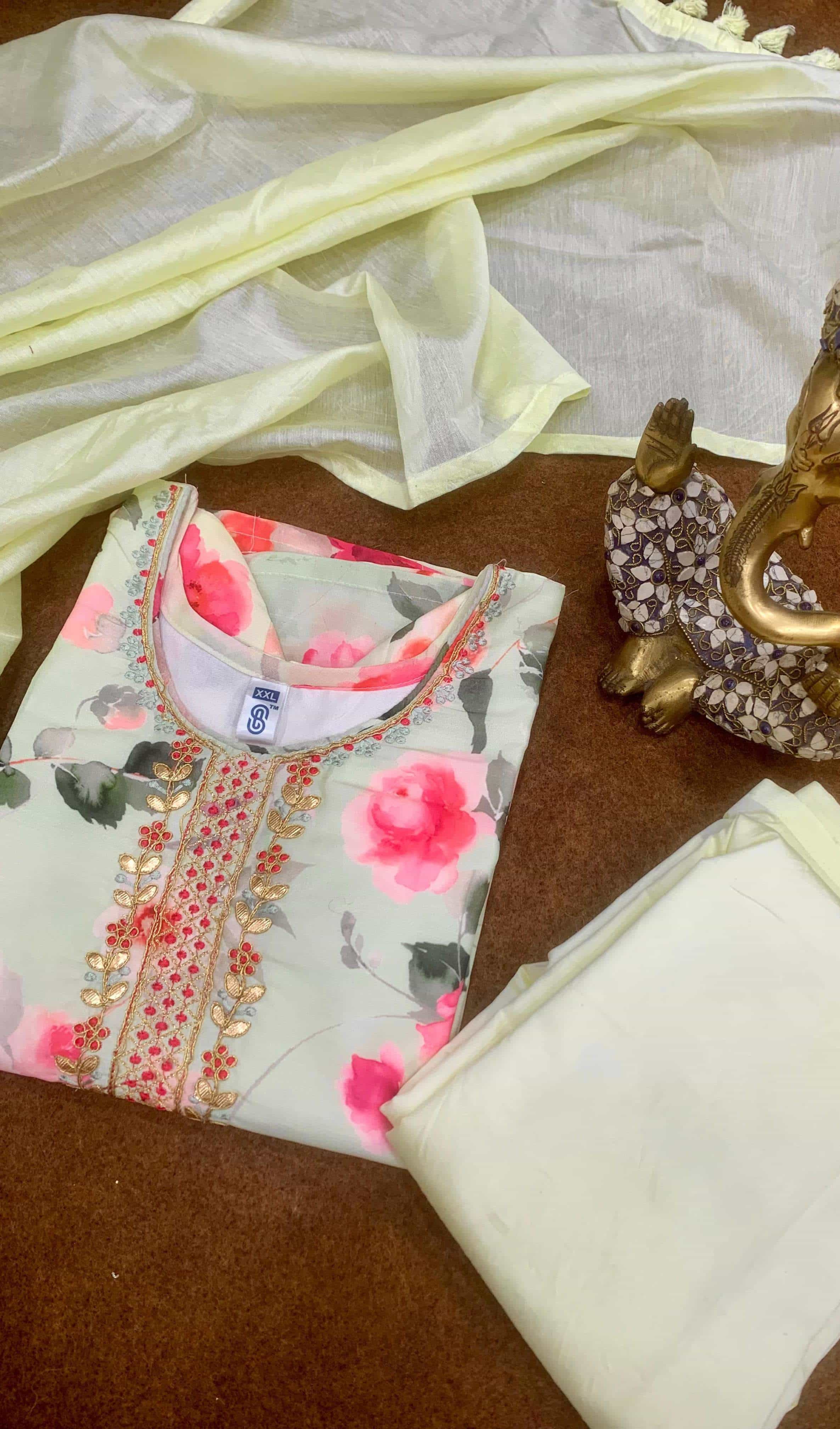 Cream Color Suit Set