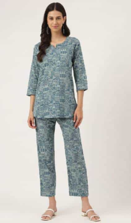 printed cotton nightwear