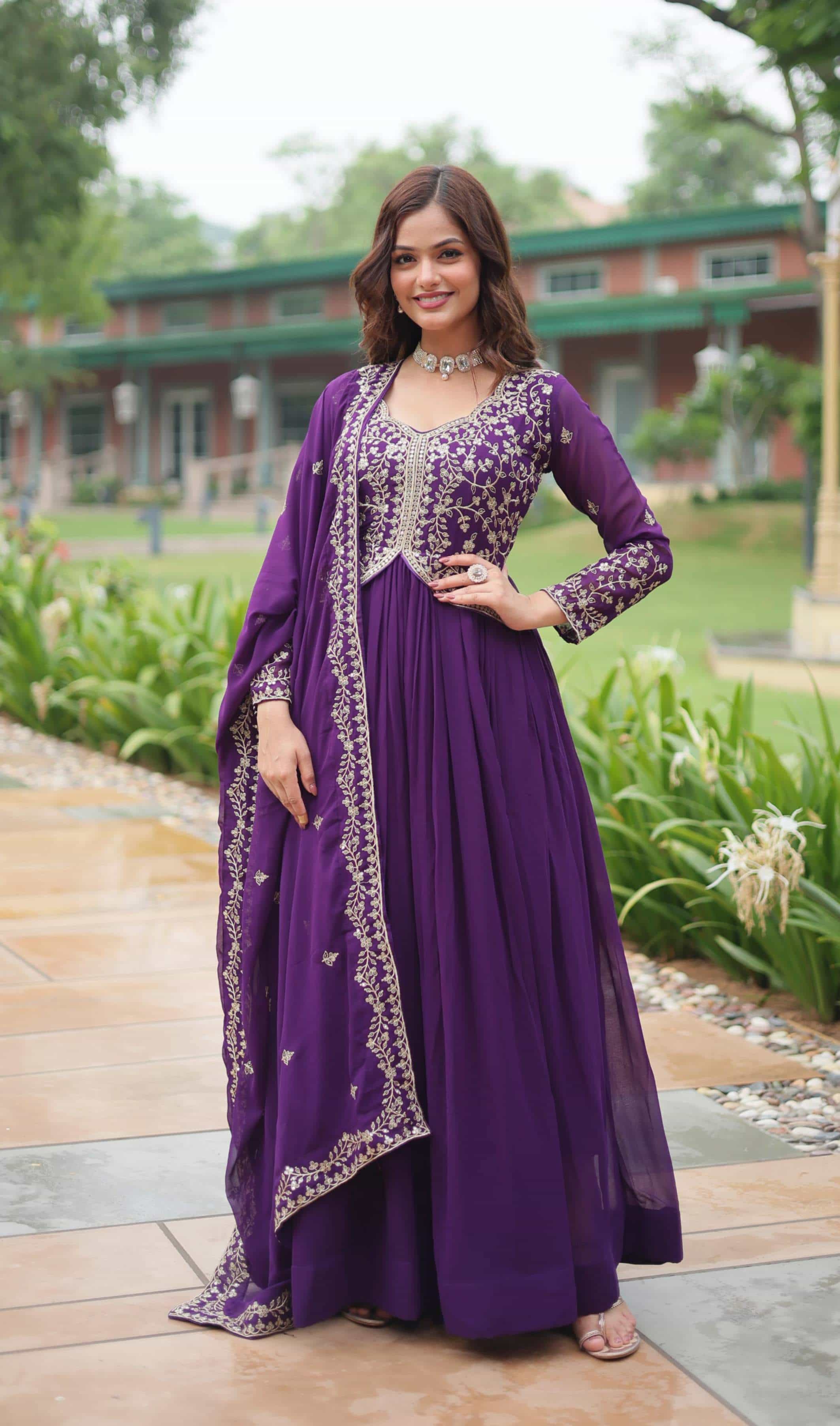 faux blooming gown
