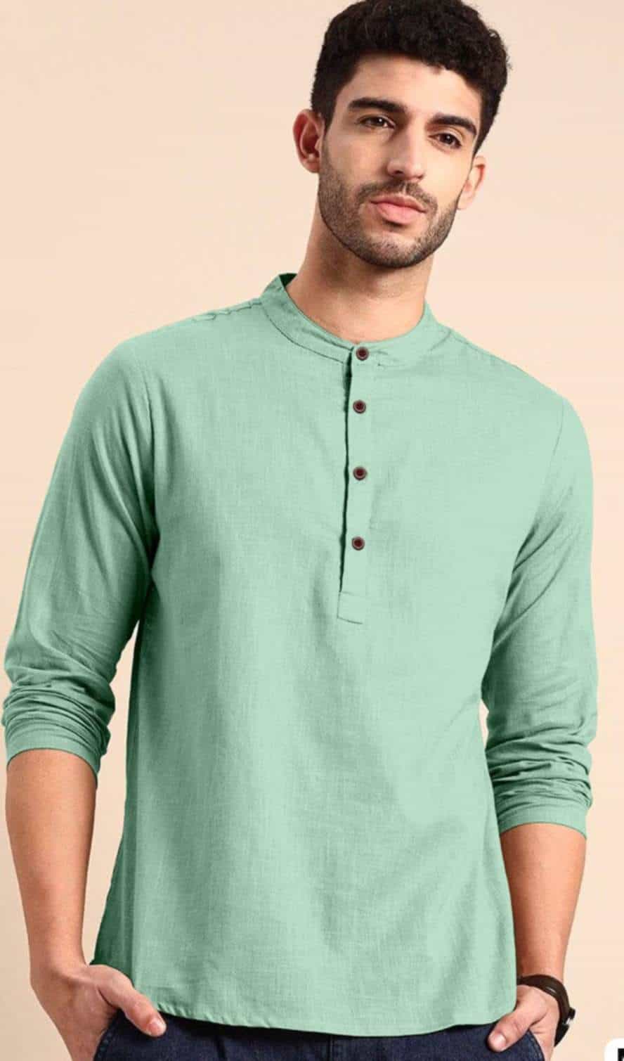 mint men’s short kurta