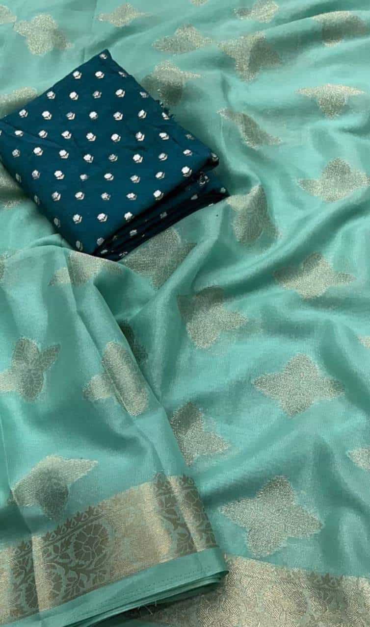 georgette party saree