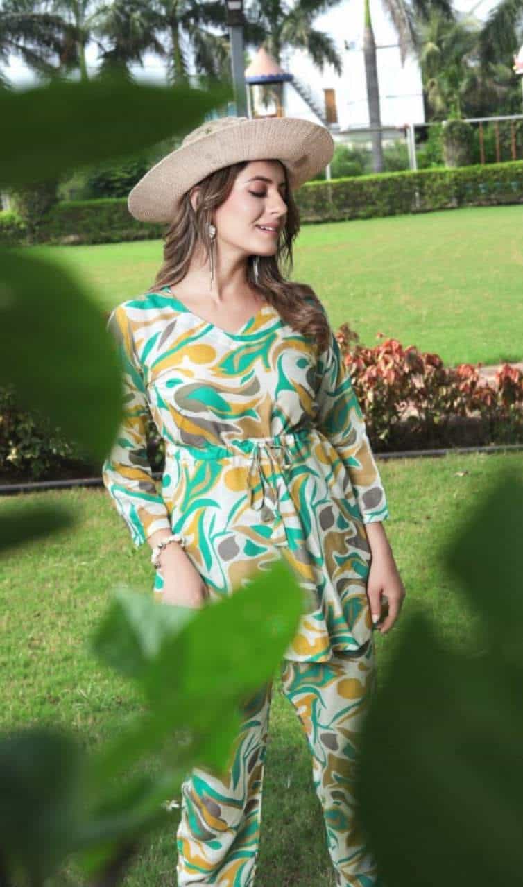 cotton blend co-ord