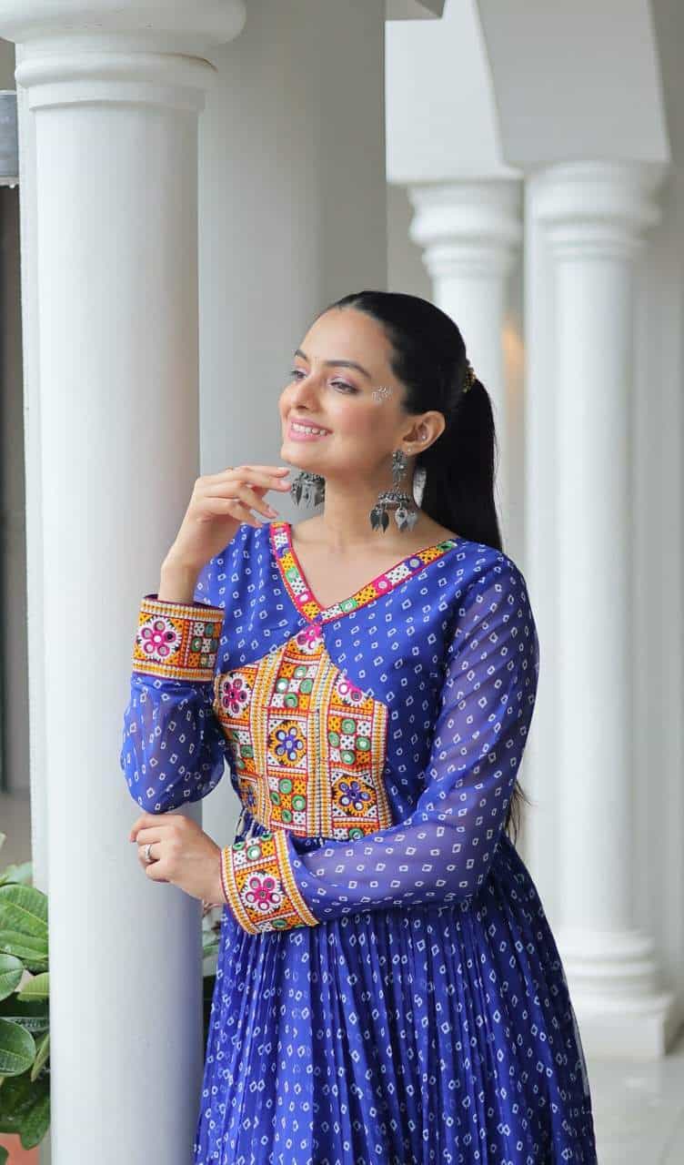 faux georgette gown