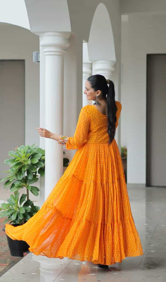 georgette party gown