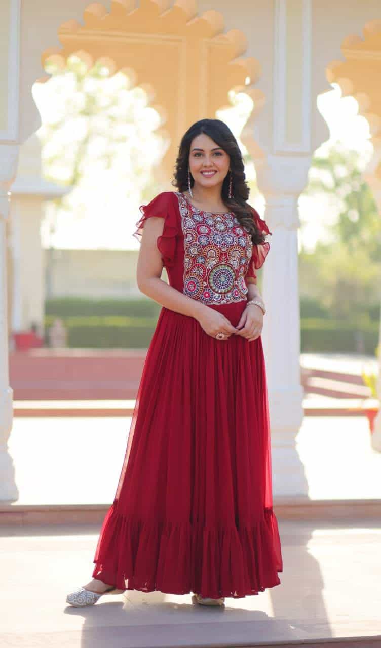 faux blooming gown
