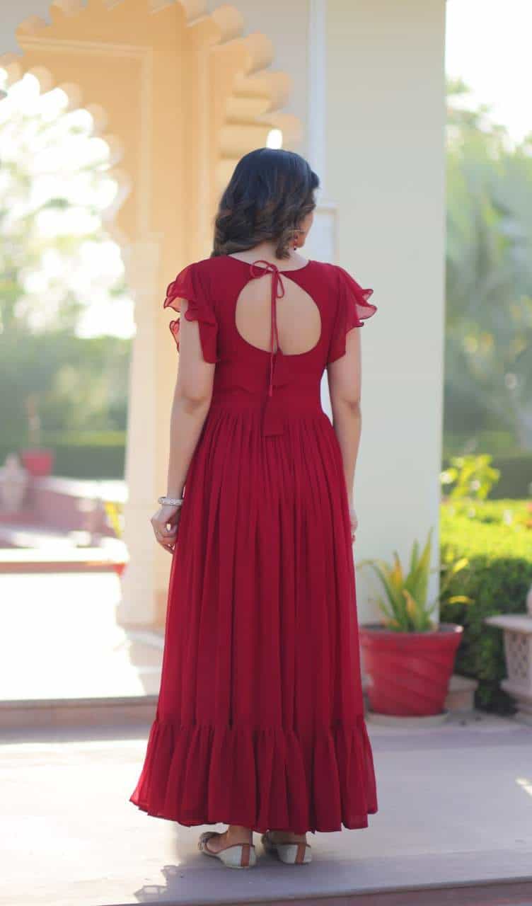 bell sleeve gown