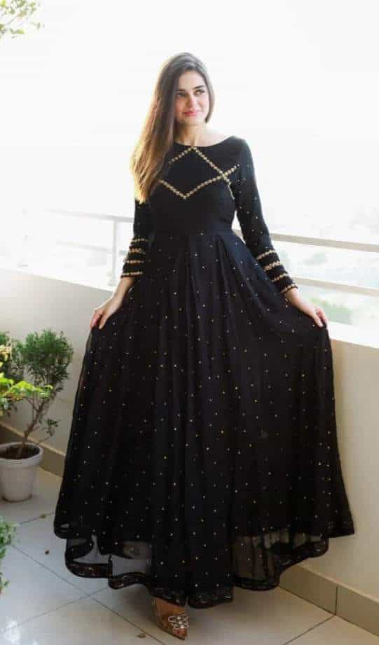 diamond handwork gown