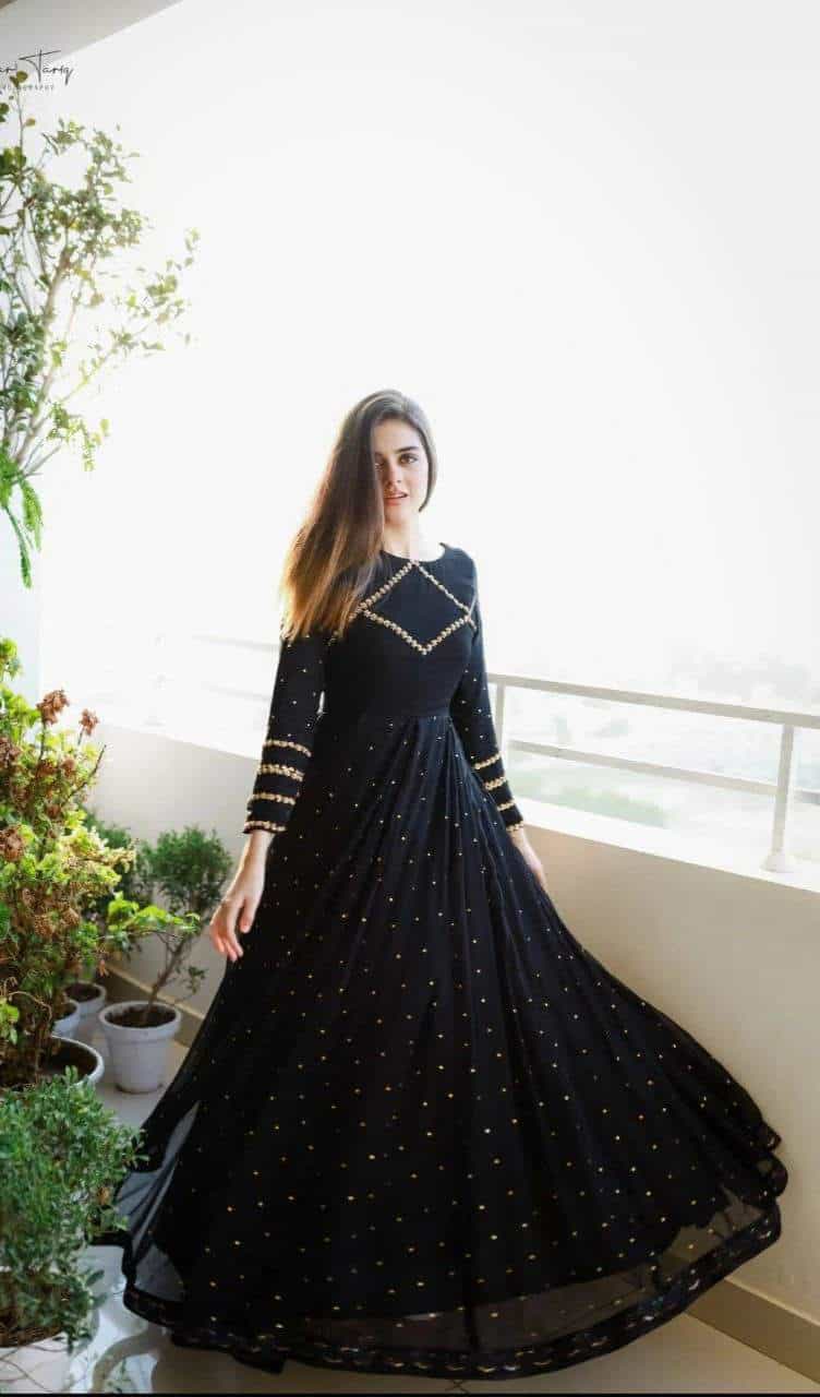 georgette ethnic gown