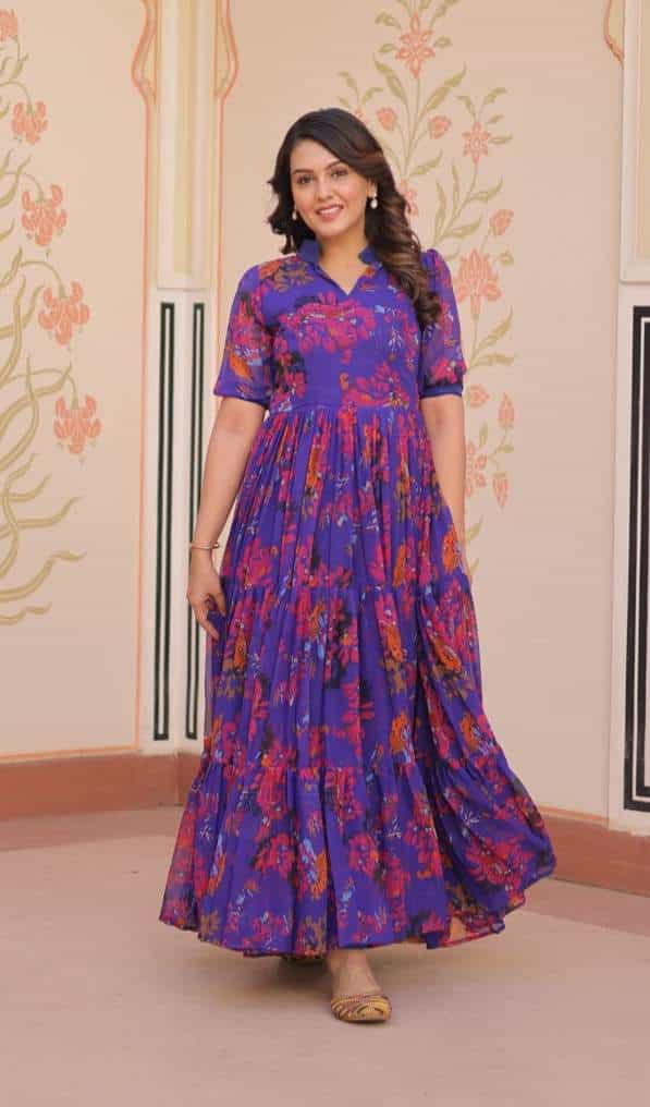 faux georgette gown