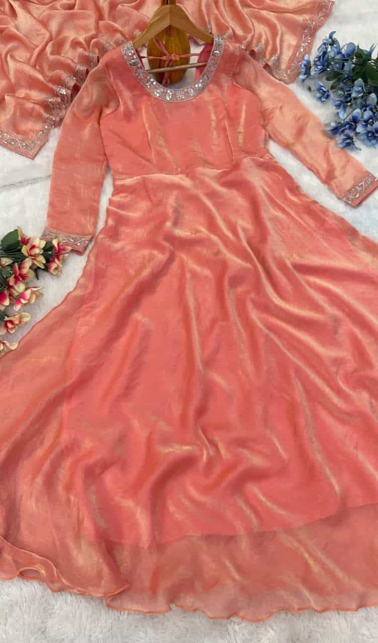 silk ethnic gown