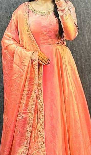 heavy silk gown