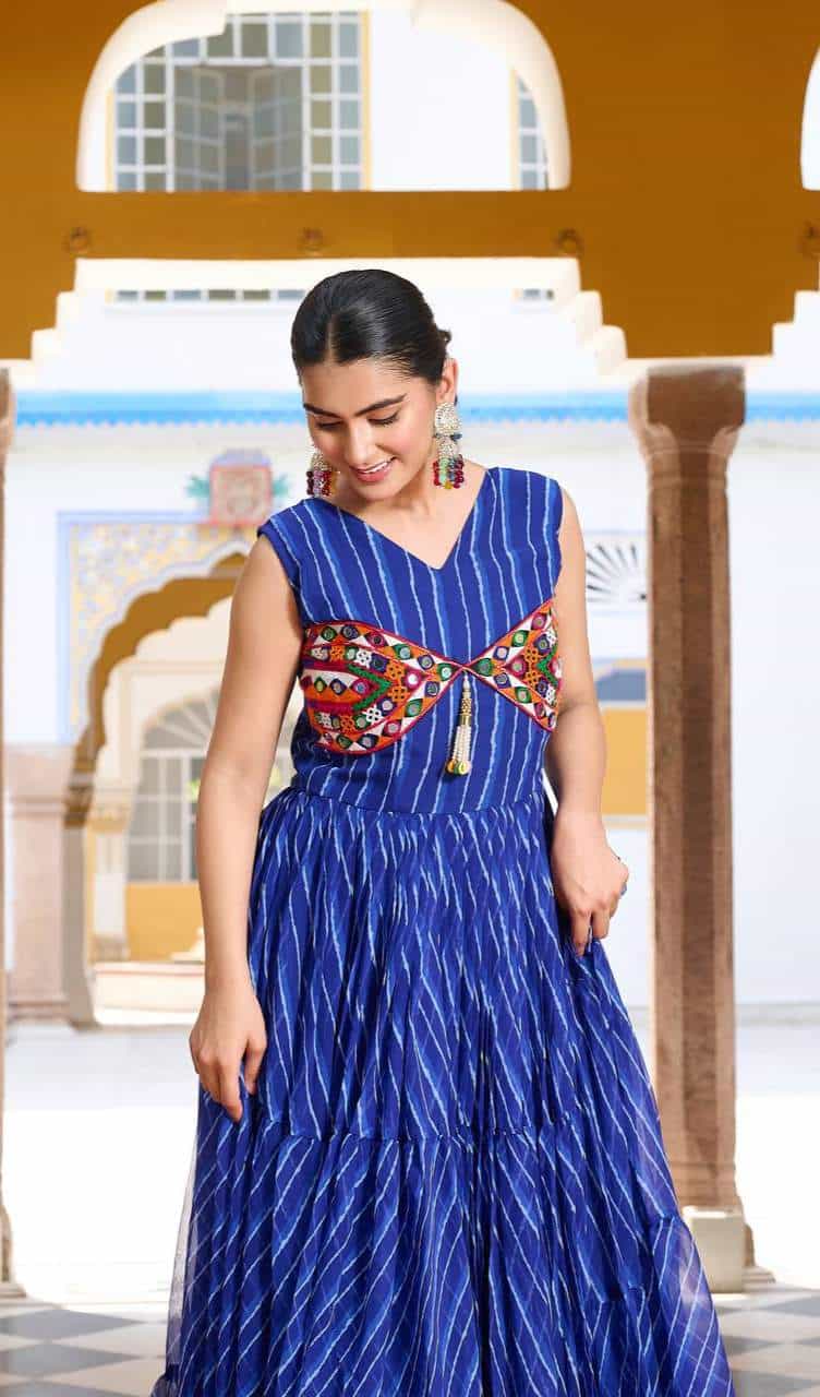 festive georgette gown