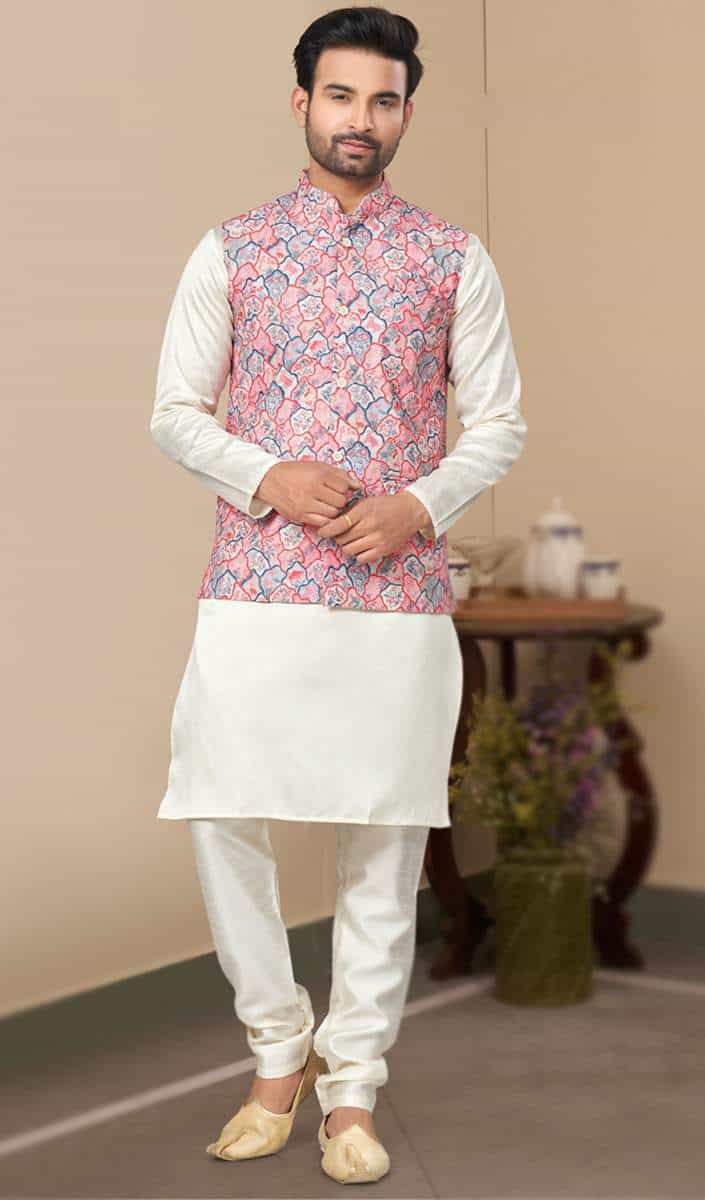Kurta Pajama with Jacket for Wedding