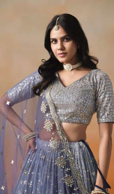 Flared Georgette Lehenga Outfit