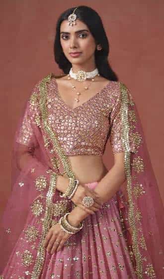 Designer Georgette Lehenga Outfit