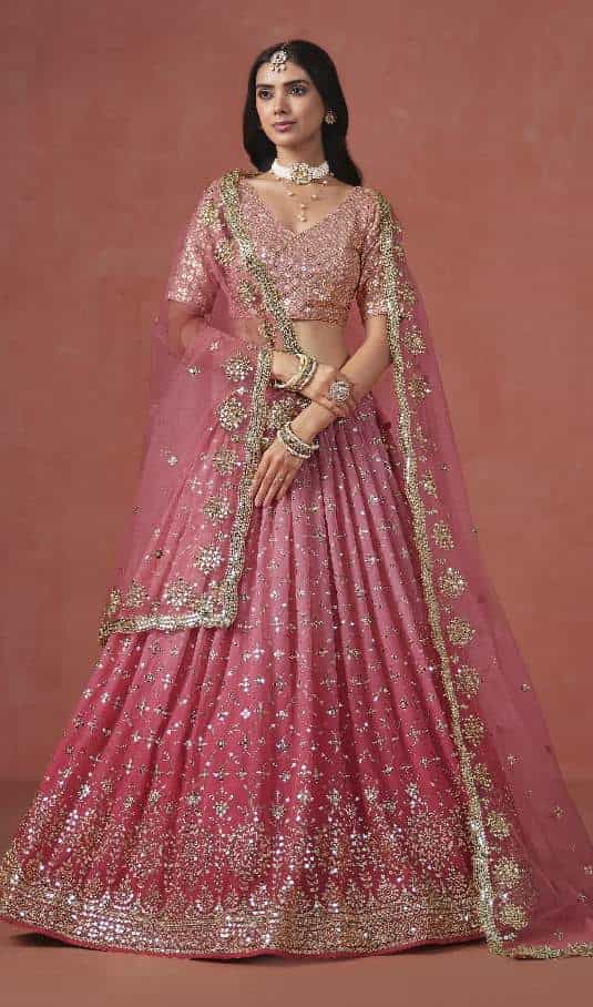 Georgette Lehenga with Dupatta