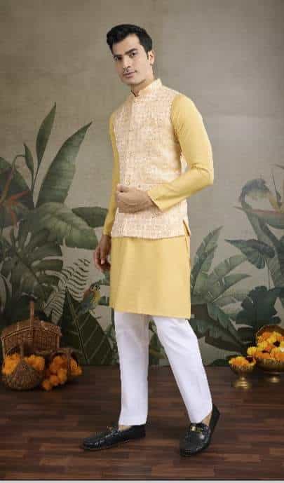 Classic and Modern Style Kurta Koti Ensemble