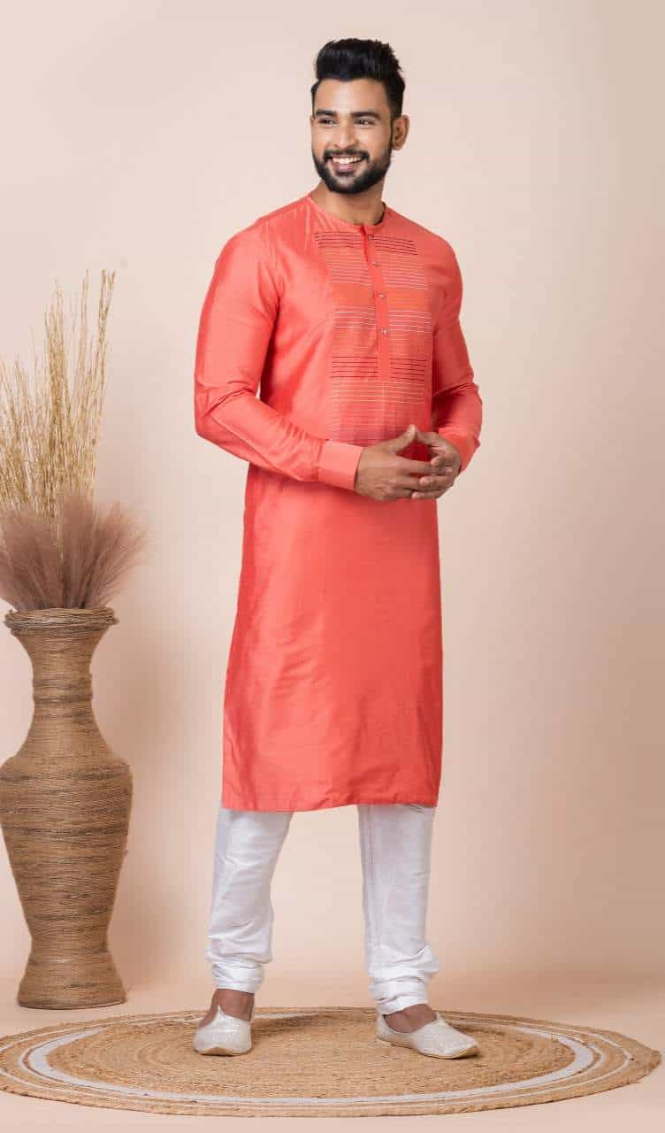 Elegant Kurta with Dhupion Silk Churidar