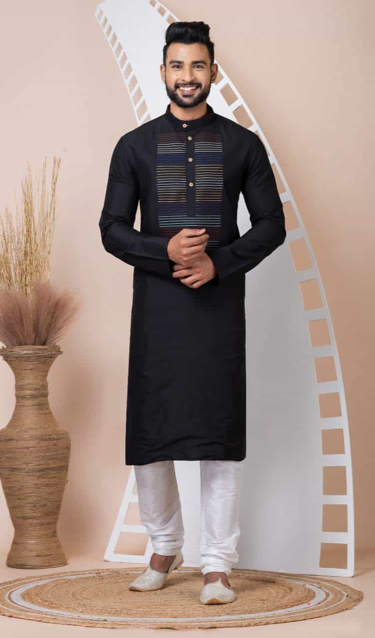 Elegant Kurta with Dhupion Silk Churidar