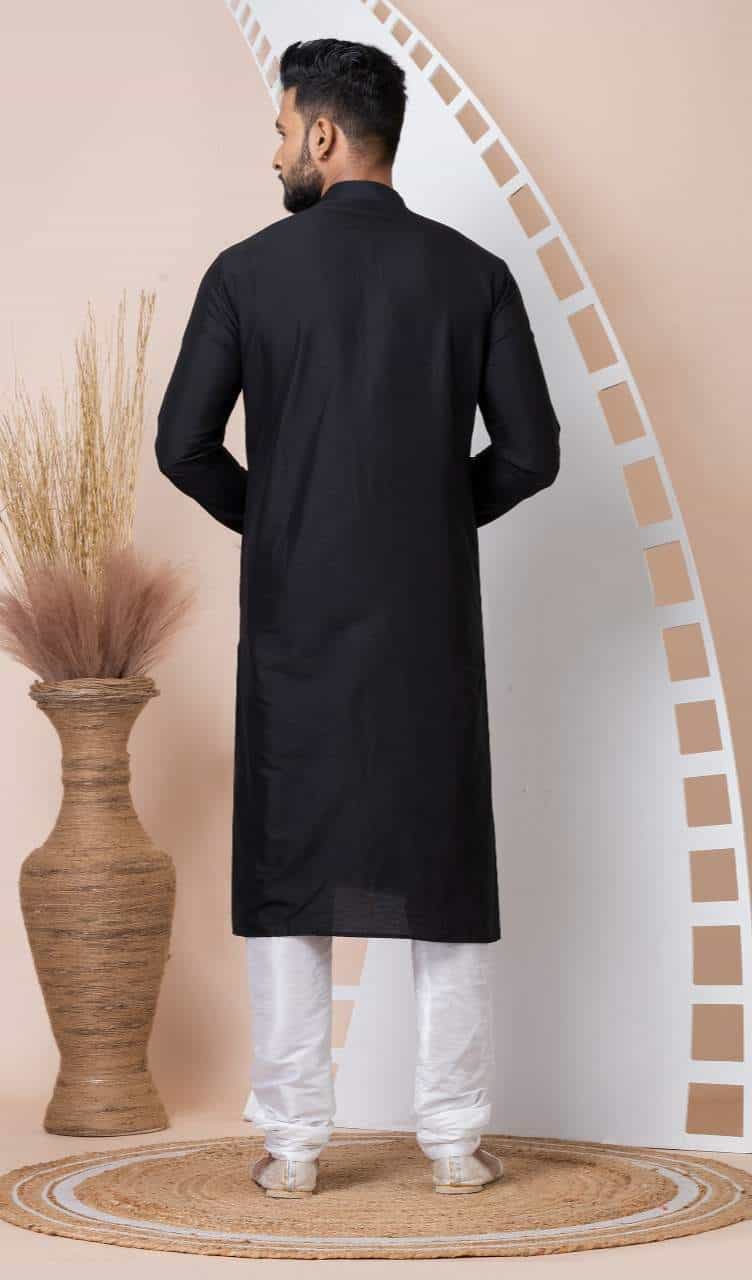 Men’s Ethnic Outfit with Silk Pajama