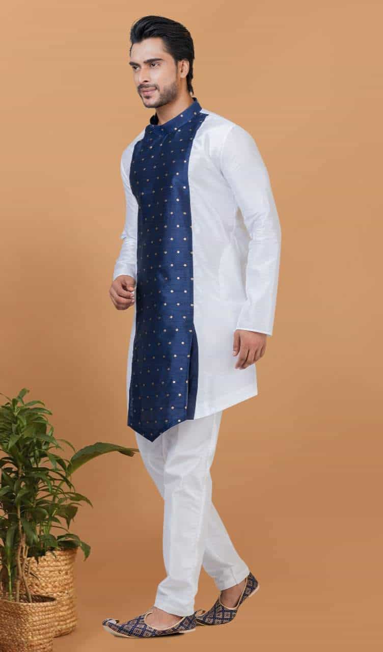 Luxury Banarasi Jacquard Ethnic Kurta