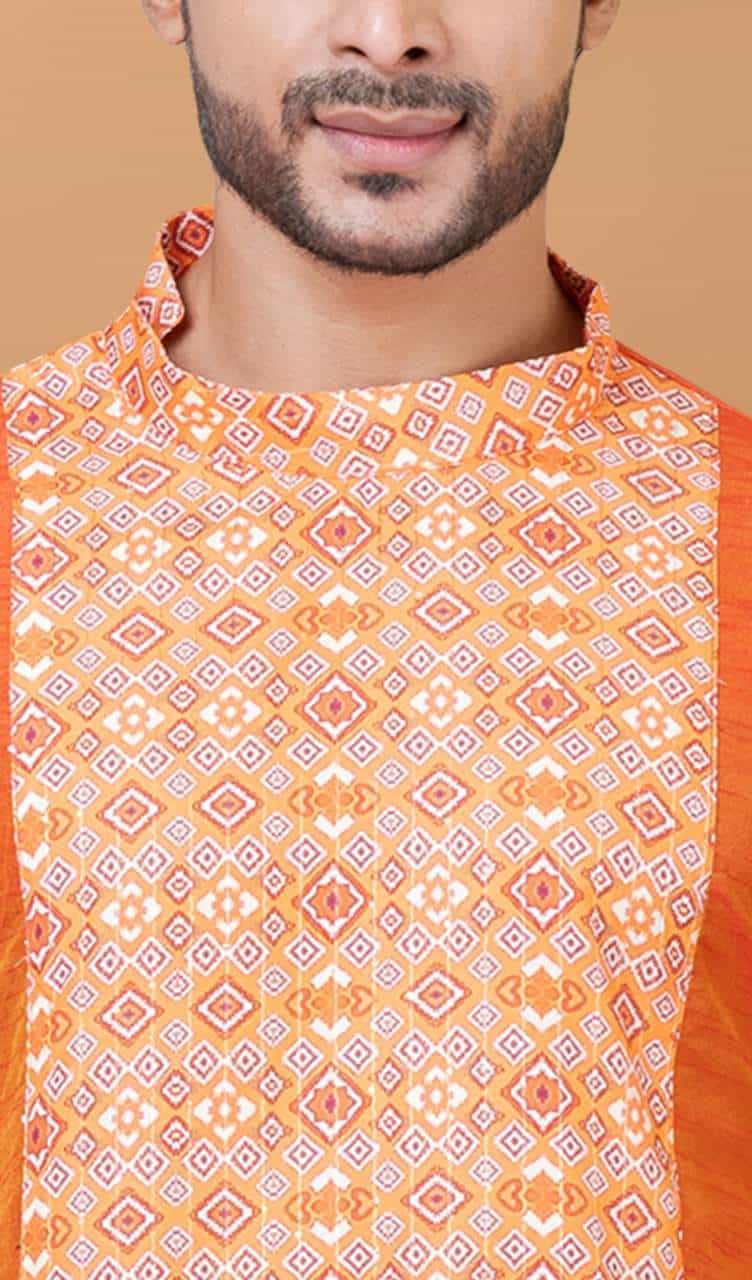 Banarasi Dhupion Silk Kurta with Classic Detailing