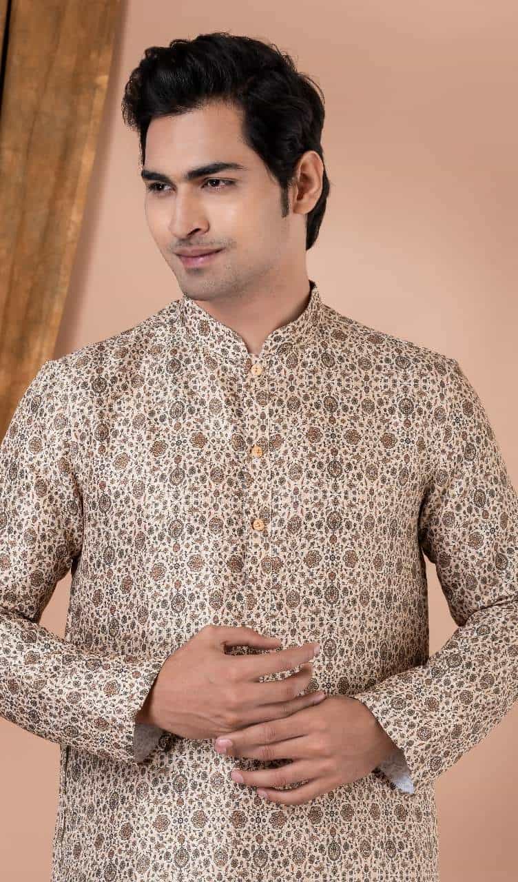 Traditional Maslin Cotton Kurta for Men