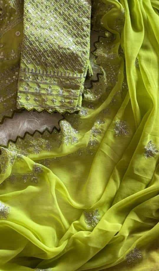 Lightweight Georgette Saree with All Over Sequin Detailing