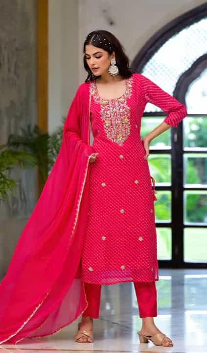 Georgette Kurta Set