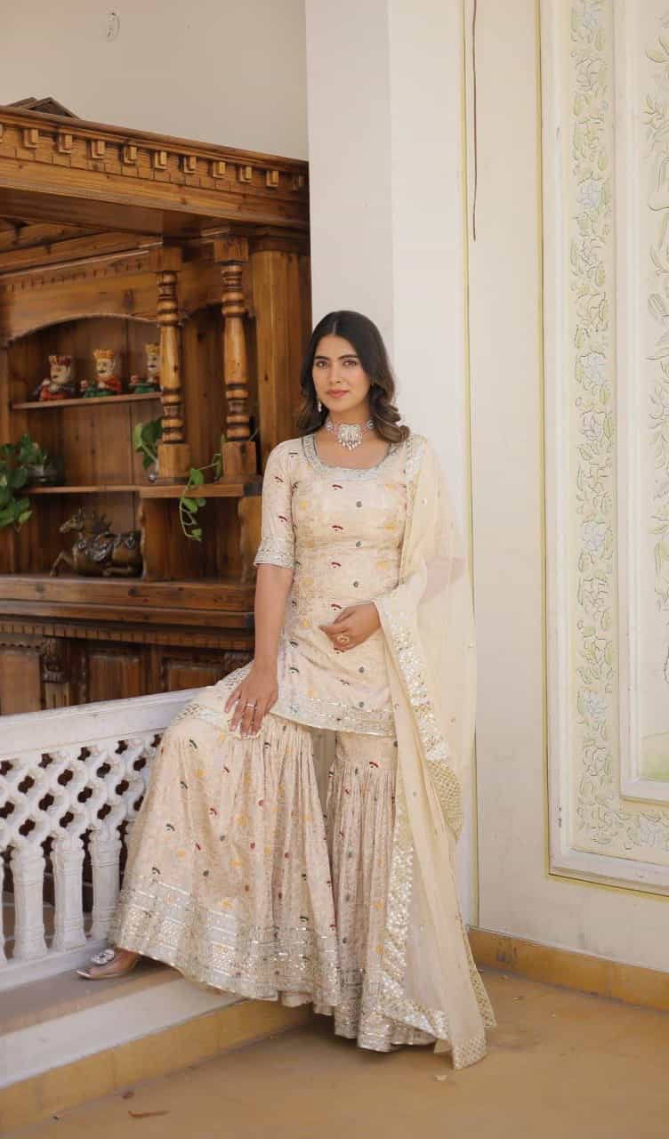 modern gharara dress